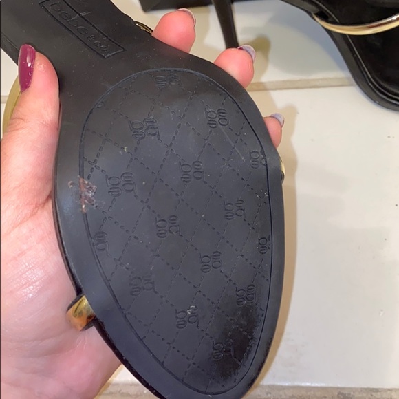 Gold Sandal Heels - Picture 3 of 4